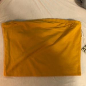 Yellow tube top